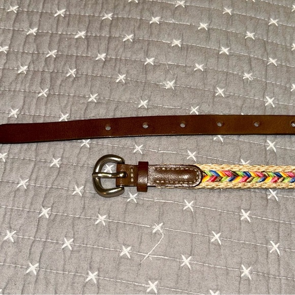 American Eagle Outfitters 🦅 Early 2000’s Multicolor Braided Women's Belt - Picture 4 of 4